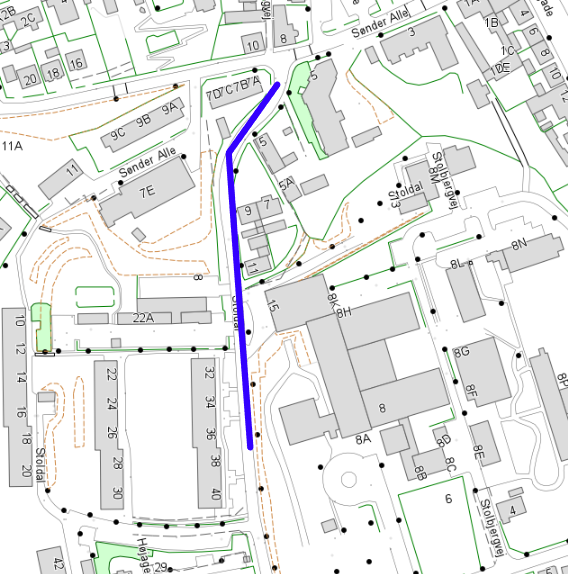 Projekttracé Stoldal Hobro Projekttracé Stoldal Hobro